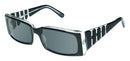 Visual Eyes Glasses BLACK-CRYSTAL / Frame Only / Clear Runway Sunwear 584