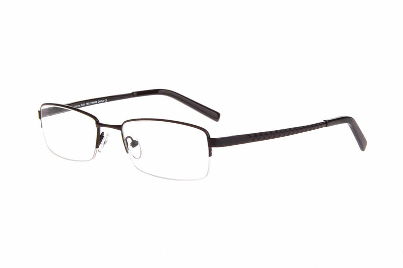 Visual Eyes Glasses BLACK / Frame Only / Clear Runway 165