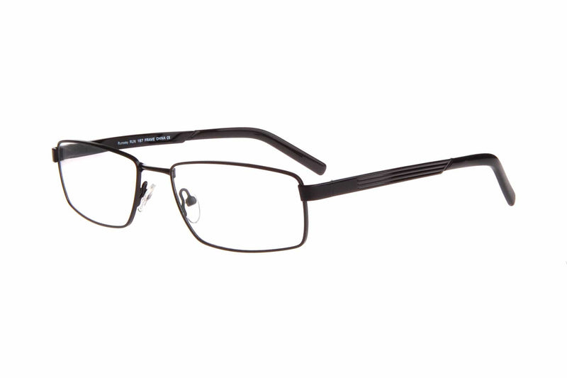 Visual Eyes Glasses BLACK / Frame Only / Clear Runway 167