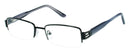 Visual Eyes Glasses BLACK / Frame Only / Clear Runway Couture 108