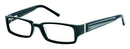 Visual Eyes Glasses BLACK / Frame Only / Clear Runway Couture 210