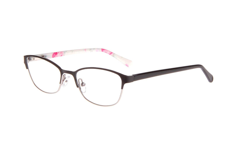 Visual Eyes Glasses BLACK / Frame Only / Clear Runway Petite 18