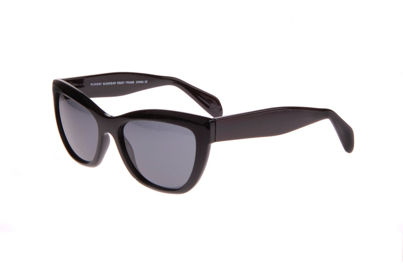 Visual Eyes Glasses BLACK / Frame Only / Clear Runway Sunwear 657