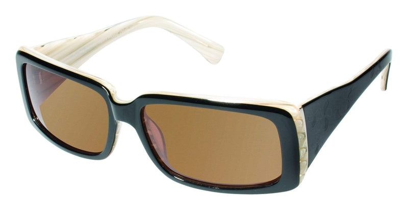 Visual Eyes Glasses BLACK-IVORY / Frame Only / Clear Runway Sunwear 577