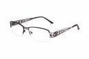 Visual Eyes Glasses Black Silver / Frame Only / Frame Only Blush Vision Adele