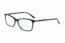 Visual Eyes Glasses BLACK TEAL / Frame Only / Clear Runway Couture 277
