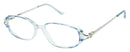 Visual Eyes Glasses BLUE / Frame Only / Clear Success 21