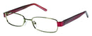 Visual Eyes Glasses BLUE-GREEN / Frame Only / Clear Runway 109