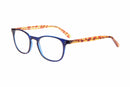 Visual Eyes Glasses BLUE-TORTOISE / Frame Only / Clear Success 101