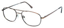 Visual Eyes Glasses BRONZE / Frame Only / Clear Success 5