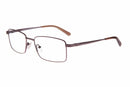 Visual Eyes Glasses BROWN / Frame Only / Clear Michael Adams 620 Titanium