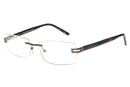 Visual Eyes Glasses BROWN / Frame Only / Clear RUNWAY 704