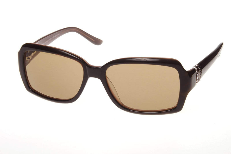 Visual Eyes Glasses BROWN-ROSE / Frame Only / Clear Runway Sunwear 624