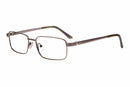 Visual Eyes Glasses GUN / Frame Only / Clear Michael Adams 615 Titanium