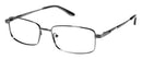Visual Eyes Glasses GUNMETAL / Frame Only / Clear Runway Titanium 801