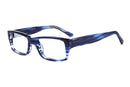 Visual Eyes Glasses MATT-BLUE / Frame Only / Clear Runway 157