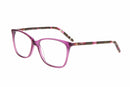 Visual Eyes Glasses PLUM MARBLE / Frame Only / Frame Only CHIC ADIE BROWN MARBLE