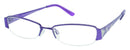 Visual Eyes Glasses PURPLE / Frame Only / Clear Runway Couture 223