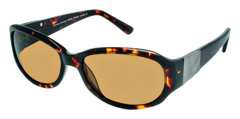 Visual Eyes Glasses TORTOISE / Frame Only / Clear Runway Sunwear 595
