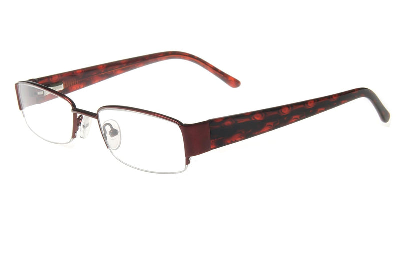 Visual Eyes Glasses WINE / Frame Only / Clear Runway 153