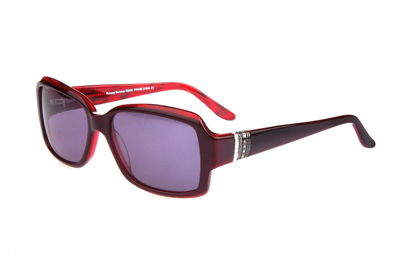 Visual Eyes Glasses WINE / Frame Only / Clear Runway Sunwear 624