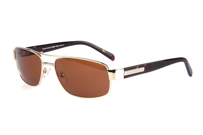 Visual Eyes Glasses YELLOW-GOLD / Frame Only / Clear Runway Sunwear 633