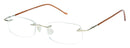 Visual Eyes Glasses YELLOW-GOLD / Frame Only / Clear Success 215